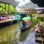 บรรยากาศตลาดน้ำคลองลัดมะยม