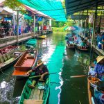 บรรยากาศตลาดน้ำคลองลัดมะยม